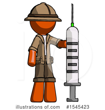 Royalty-Free (RF) Orange Design Mascot Clipart Illustration by Leo Blanchette - Stock Sample #1545423