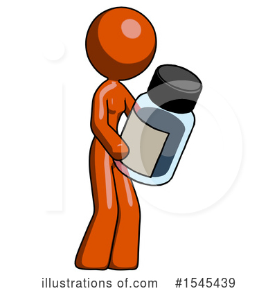Royalty-Free (RF) Orange Design Mascot Clipart Illustration by Leo Blanchette - Stock Sample #1545439