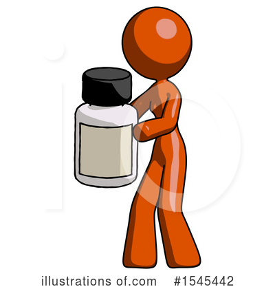 Royalty-Free (RF) Orange Design Mascot Clipart Illustration by Leo Blanchette - Stock Sample #1545442