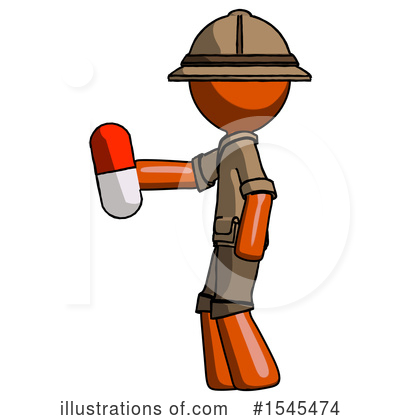 Royalty-Free (RF) Orange Design Mascot Clipart Illustration by Leo Blanchette - Stock Sample #1545474