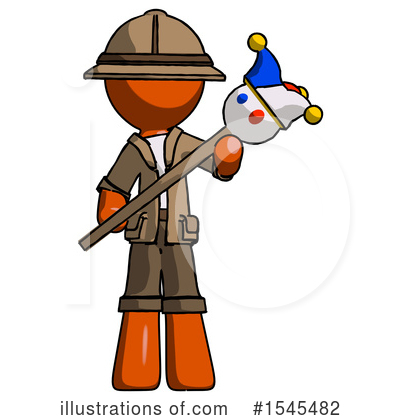 Royalty-Free (RF) Orange Design Mascot Clipart Illustration by Leo Blanchette - Stock Sample #1545482