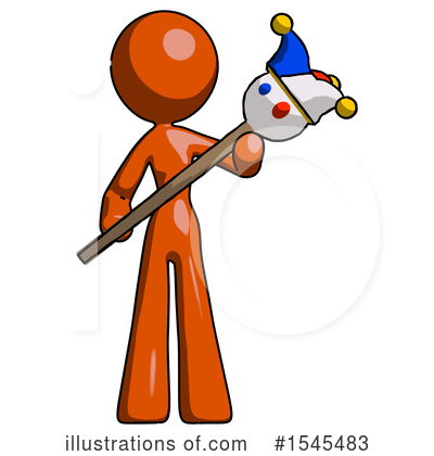 Royalty-Free (RF) Orange Design Mascot Clipart Illustration by Leo Blanchette - Stock Sample #1545483
