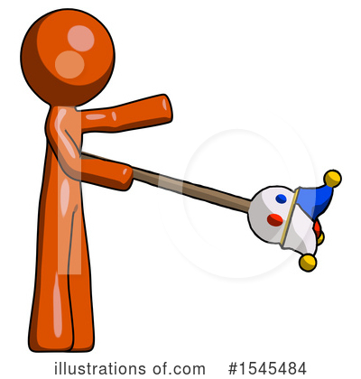 Royalty-Free (RF) Orange Design Mascot Clipart Illustration by Leo Blanchette - Stock Sample #1545484