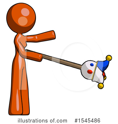 Royalty-Free (RF) Orange Design Mascot Clipart Illustration by Leo Blanchette - Stock Sample #1545486