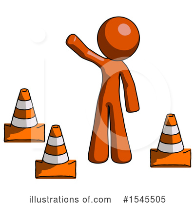 Royalty-Free (RF) Orange Design Mascot Clipart Illustration by Leo Blanchette - Stock Sample #1545505
