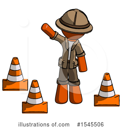 Royalty-Free (RF) Orange Design Mascot Clipart Illustration by Leo Blanchette - Stock Sample #1545506