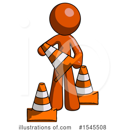 Royalty-Free (RF) Orange Design Mascot Clipart Illustration by Leo Blanchette - Stock Sample #1545508