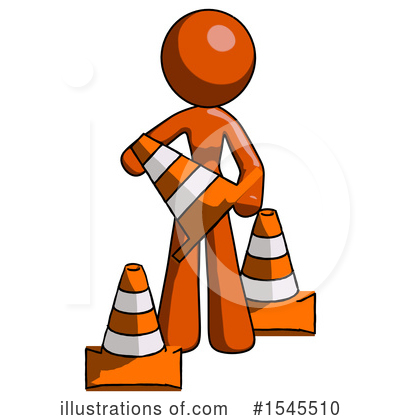 Royalty-Free (RF) Orange Design Mascot Clipart Illustration by Leo Blanchette - Stock Sample #1545510