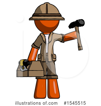 Royalty-Free (RF) Orange Design Mascot Clipart Illustration by Leo Blanchette - Stock Sample #1545515