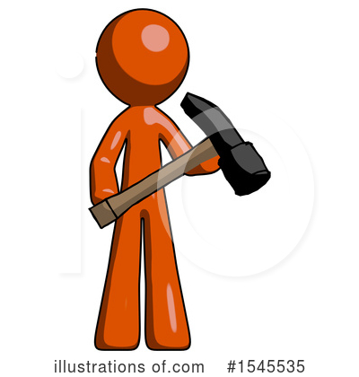 Royalty-Free (RF) Orange Design Mascot Clipart Illustration by Leo Blanchette - Stock Sample #1545535