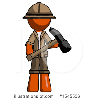 Royalty-Free (RF) Orange Design Mascot Clipart Illustration by Leo Blanchette - Stock Sample #1545536