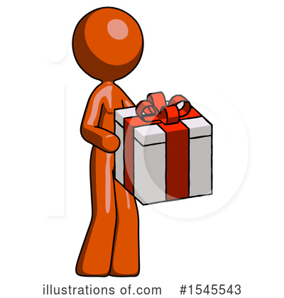 Royalty-Free (RF) Orange Design Mascot Clipart Illustration by Leo Blanchette - Stock Sample #1545543
