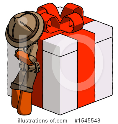 Royalty-Free (RF) Orange Design Mascot Clipart Illustration by Leo Blanchette - Stock Sample #1545548