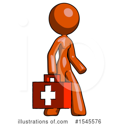 Royalty-Free (RF) Orange Design Mascot Clipart Illustration by Leo Blanchette - Stock Sample #1545576