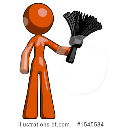 Royalty-Free (RF) Orange Design Mascot Clipart Illustration by Leo Blanchette - Stock Sample #1545584