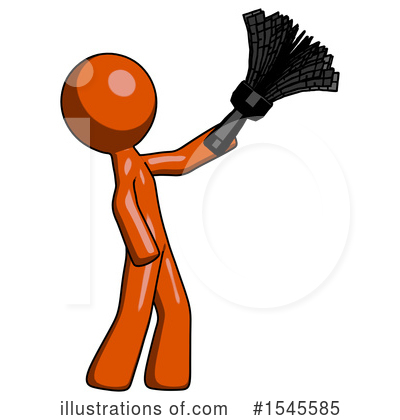Royalty-Free (RF) Orange Design Mascot Clipart Illustration by Leo Blanchette - Stock Sample #1545585