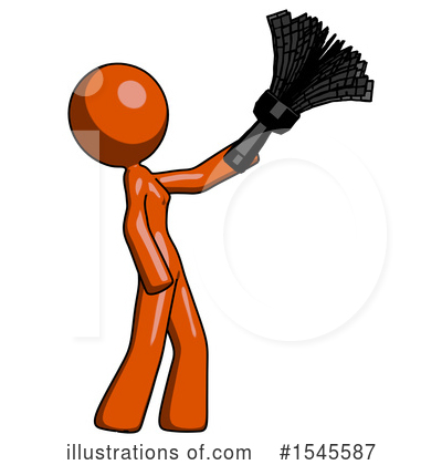 Royalty-Free (RF) Orange Design Mascot Clipart Illustration by Leo Blanchette - Stock Sample #1545587