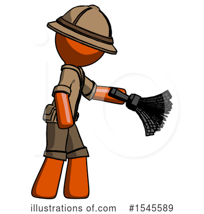 Royalty-Free (RF) Orange Design Mascot Clipart Illustration by Leo Blanchette - Stock Sample #1545589