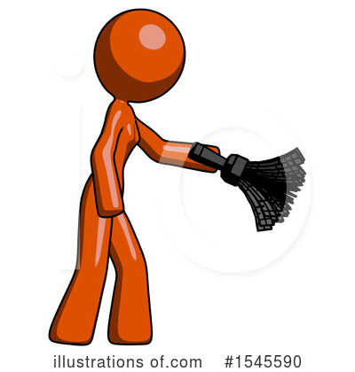 Royalty-Free (RF) Orange Design Mascot Clipart Illustration by Leo Blanchette - Stock Sample #1545590