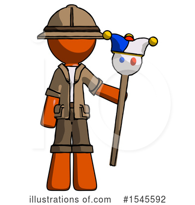 Royalty-Free (RF) Orange Design Mascot Clipart Illustration by Leo Blanchette - Stock Sample #1545592