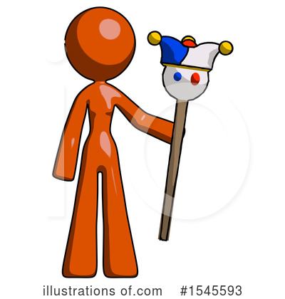 Royalty-Free (RF) Orange Design Mascot Clipart Illustration by Leo Blanchette - Stock Sample #1545593