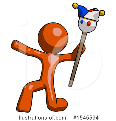 Royalty-Free (RF) Orange Design Mascot Clipart Illustration by Leo Blanchette - Stock Sample #1545594