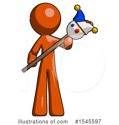 Royalty-Free (RF) Orange Design Mascot Clipart Illustration by Leo Blanchette - Stock Sample #1545597