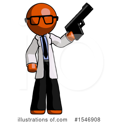 Royalty-Free (RF) Orange Design Mascot Clipart Illustration by Leo Blanchette - Stock Sample #1546908