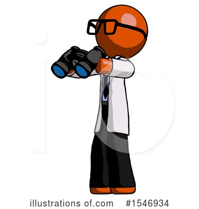 Royalty-Free (RF) Orange Design Mascot Clipart Illustration by Leo Blanchette - Stock Sample #1546934