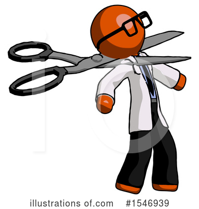 Royalty-Free (RF) Orange Design Mascot Clipart Illustration by Leo Blanchette - Stock Sample #1546939
