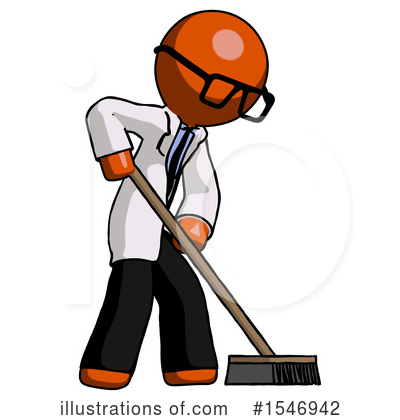 Royalty-Free (RF) Orange Design Mascot Clipart Illustration by Leo Blanchette - Stock Sample #1546942