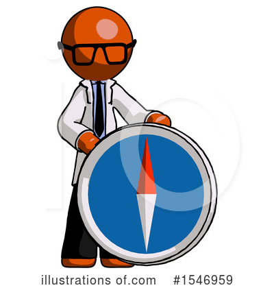 Royalty-Free (RF) Orange Design Mascot Clipart Illustration by Leo Blanchette - Stock Sample #1546959