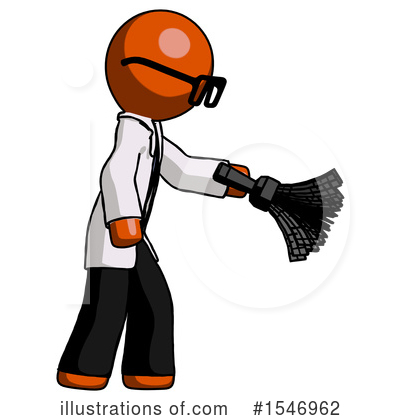 Royalty-Free (RF) Orange Design Mascot Clipart Illustration by Leo Blanchette - Stock Sample #1546962