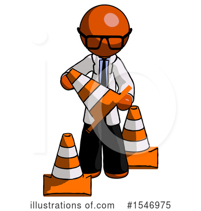 Royalty-Free (RF) Orange Design Mascot Clipart Illustration by Leo Blanchette - Stock Sample #1546975
