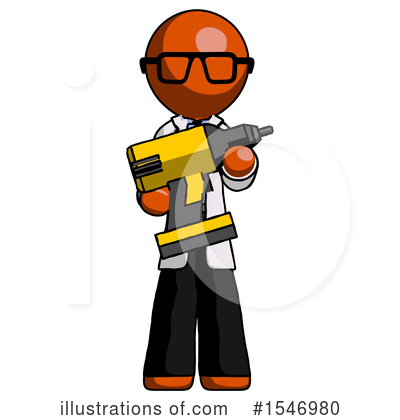 Royalty-Free (RF) Orange Design Mascot Clipart Illustration by Leo Blanchette - Stock Sample #1546980