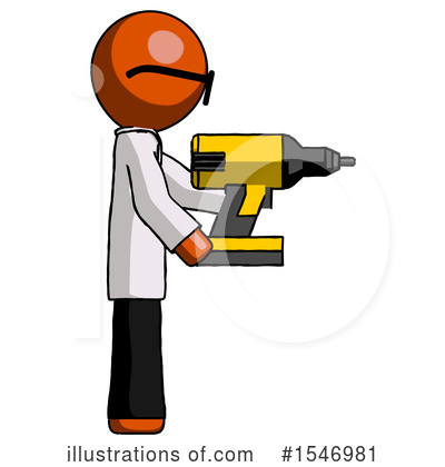 Royalty-Free (RF) Orange Design Mascot Clipart Illustration by Leo Blanchette - Stock Sample #1546981