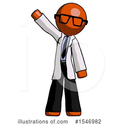 Royalty-Free (RF) Orange Design Mascot Clipart Illustration by Leo Blanchette - Stock Sample #1546982