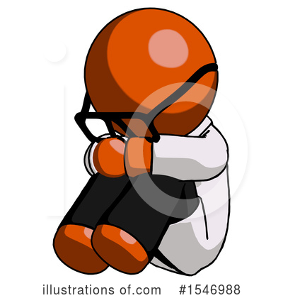 Royalty-Free (RF) Orange Design Mascot Clipart Illustration by Leo Blanchette - Stock Sample #1546988