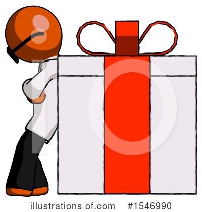 Royalty-Free (RF) Orange Design Mascot Clipart Illustration by Leo Blanchette - Stock Sample #1546990