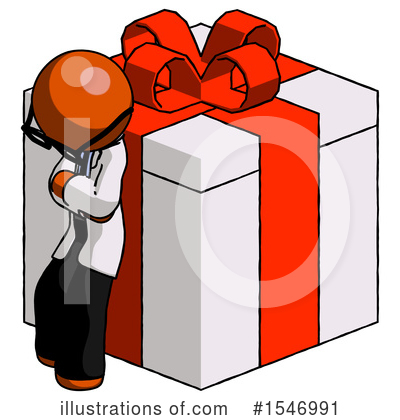 Royalty-Free (RF) Orange Design Mascot Clipart Illustration by Leo Blanchette - Stock Sample #1546991