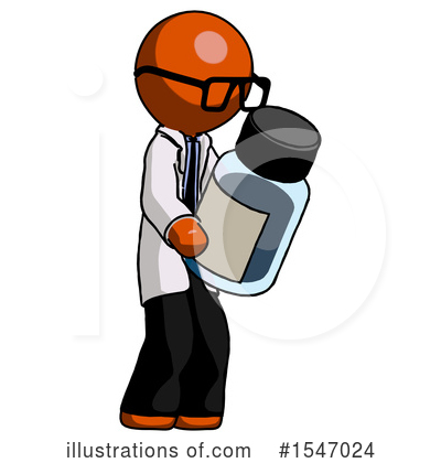 Royalty-Free (RF) Orange Design Mascot Clipart Illustration by Leo Blanchette - Stock Sample #1547024