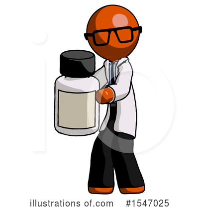 Royalty-Free (RF) Orange Design Mascot Clipart Illustration by Leo Blanchette - Stock Sample #1547025