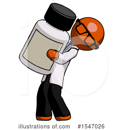 Royalty-Free (RF) Orange Design Mascot Clipart Illustration by Leo Blanchette - Stock Sample #1547026