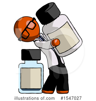 Royalty-Free (RF) Orange Design Mascot Clipart Illustration by Leo Blanchette - Stock Sample #1547027
