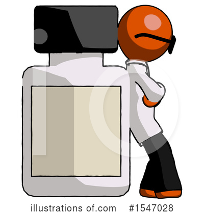 Royalty-Free (RF) Orange Design Mascot Clipart Illustration by Leo Blanchette - Stock Sample #1547028