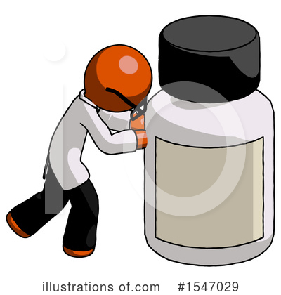 Royalty-Free (RF) Orange Design Mascot Clipart Illustration by Leo Blanchette - Stock Sample #1547029