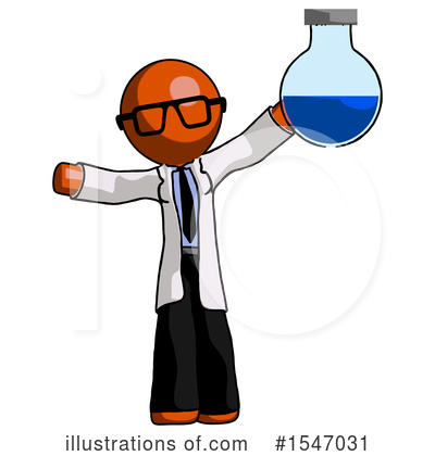 Royalty-Free (RF) Orange Design Mascot Clipart Illustration by Leo Blanchette - Stock Sample #1547031