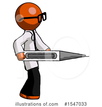 Royalty-Free (RF) Orange Design Mascot Clipart Illustration by Leo Blanchette - Stock Sample #1547033