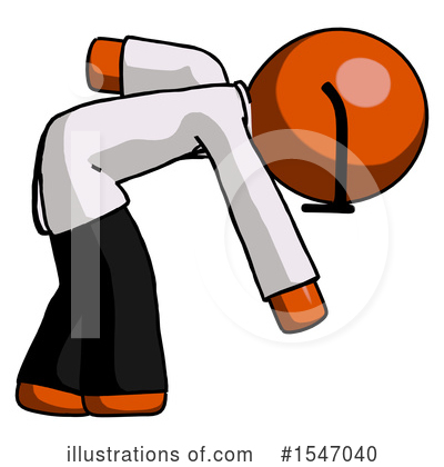 Royalty-Free (RF) Orange Design Mascot Clipart Illustration by Leo Blanchette - Stock Sample #1547040