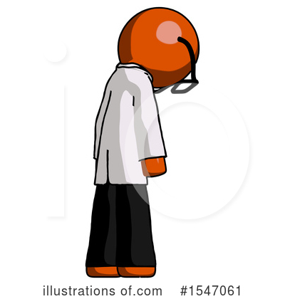 Royalty-Free (RF) Orange Design Mascot Clipart Illustration by Leo Blanchette - Stock Sample #1547061
